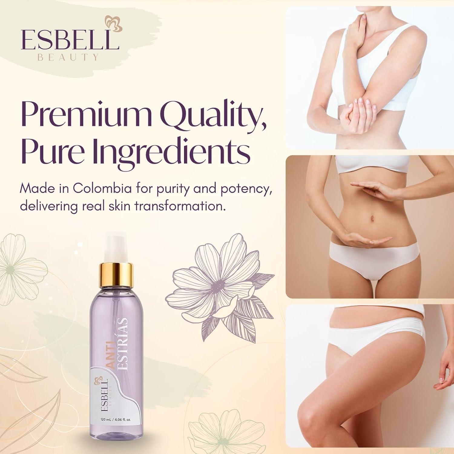 Aceite Corporal ESBELL con Vitamina E y 5 Aceites Naturales - 120ml