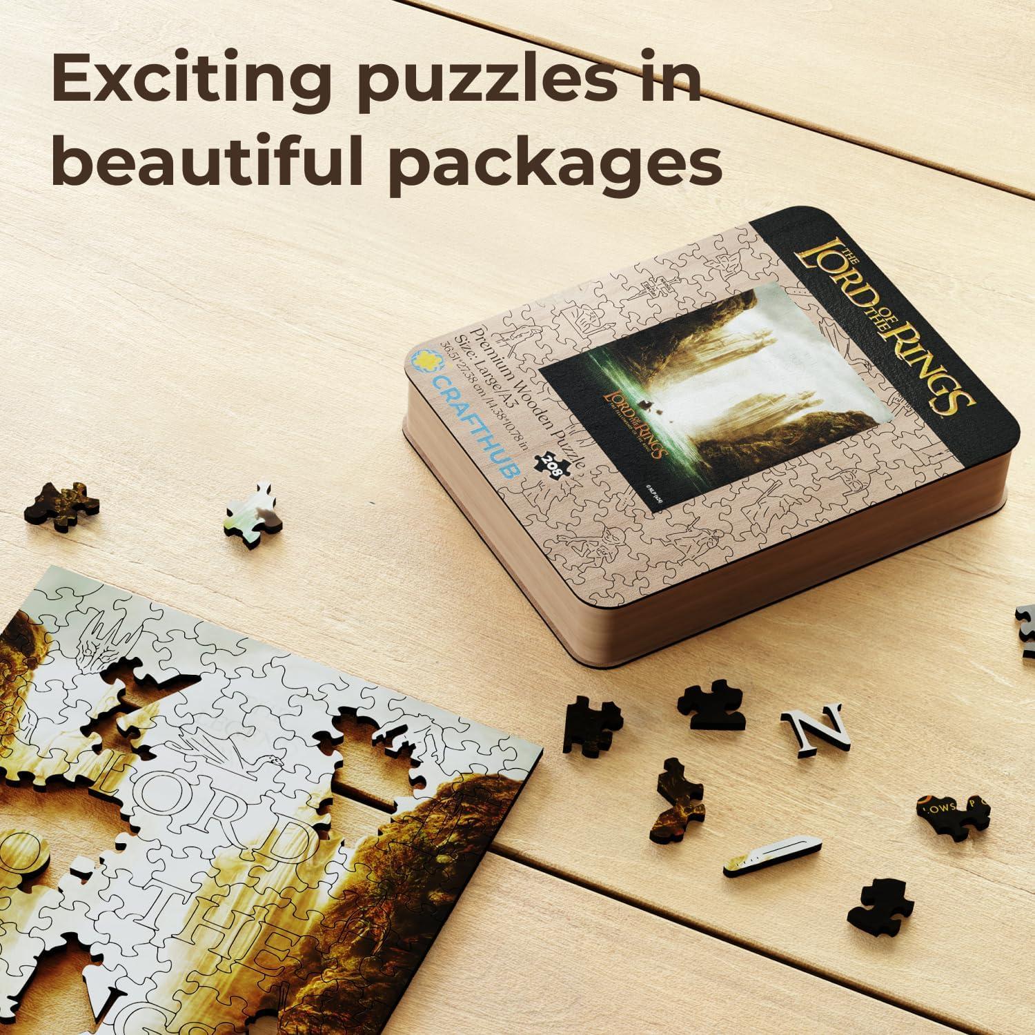 Rompecabezas de Madera El Señor de los Anillos 208 Piezas A3