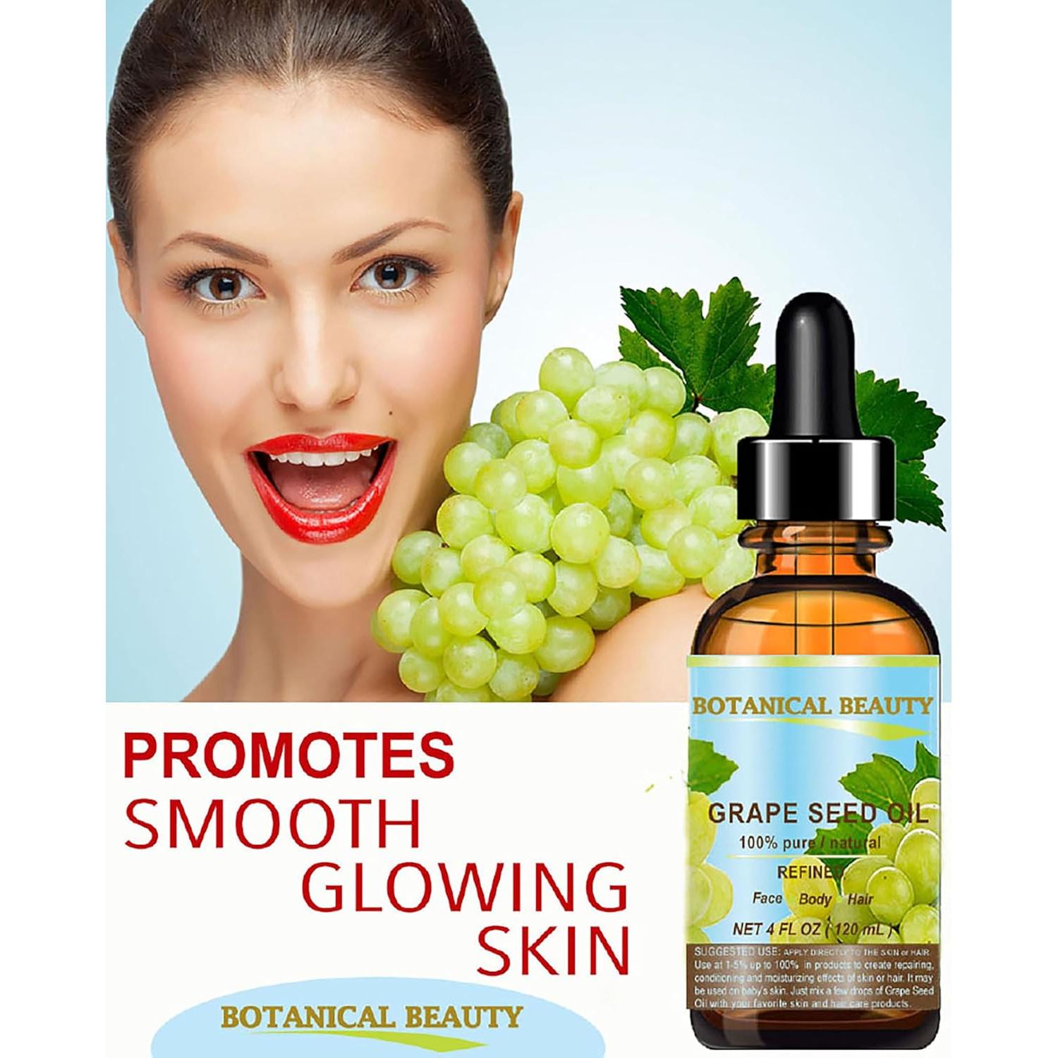 Aceite de Semilla de Uva 100% Puro Botanical Beauty 120 ml