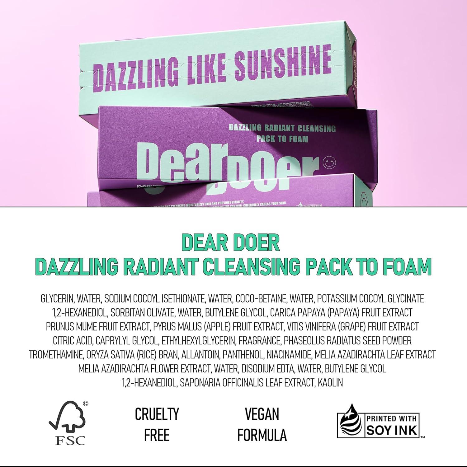 Limpieza Facial 3 en 1 Dear Doer - Exfoliante y Máscara 99.9 ml