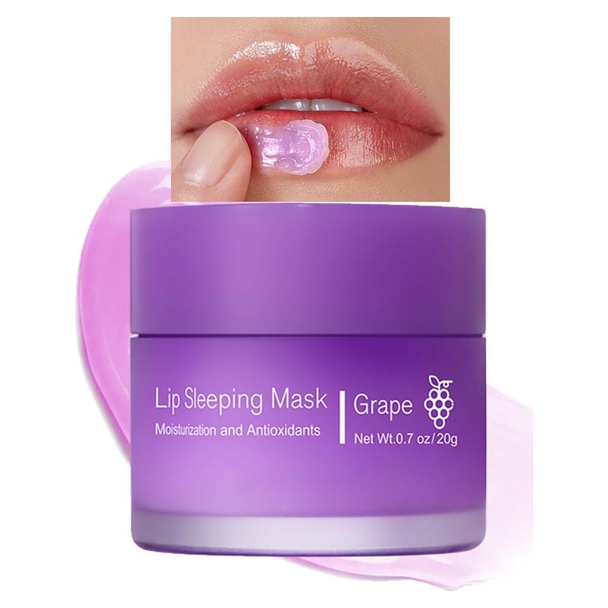 Mascarilla Labial Hidratante QBPPSSRY Uva 90g Cuidado Nocturno