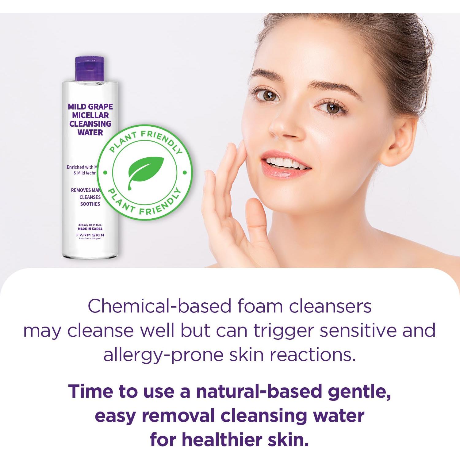 Agua Micelar Limpiadora Suave Freshfood 300ml - Piel Hidratada