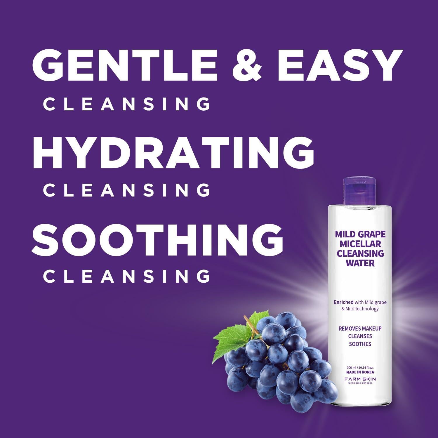 Agua Micelar Limpiadora Suave Freshfood 300ml - Piel Hidratada