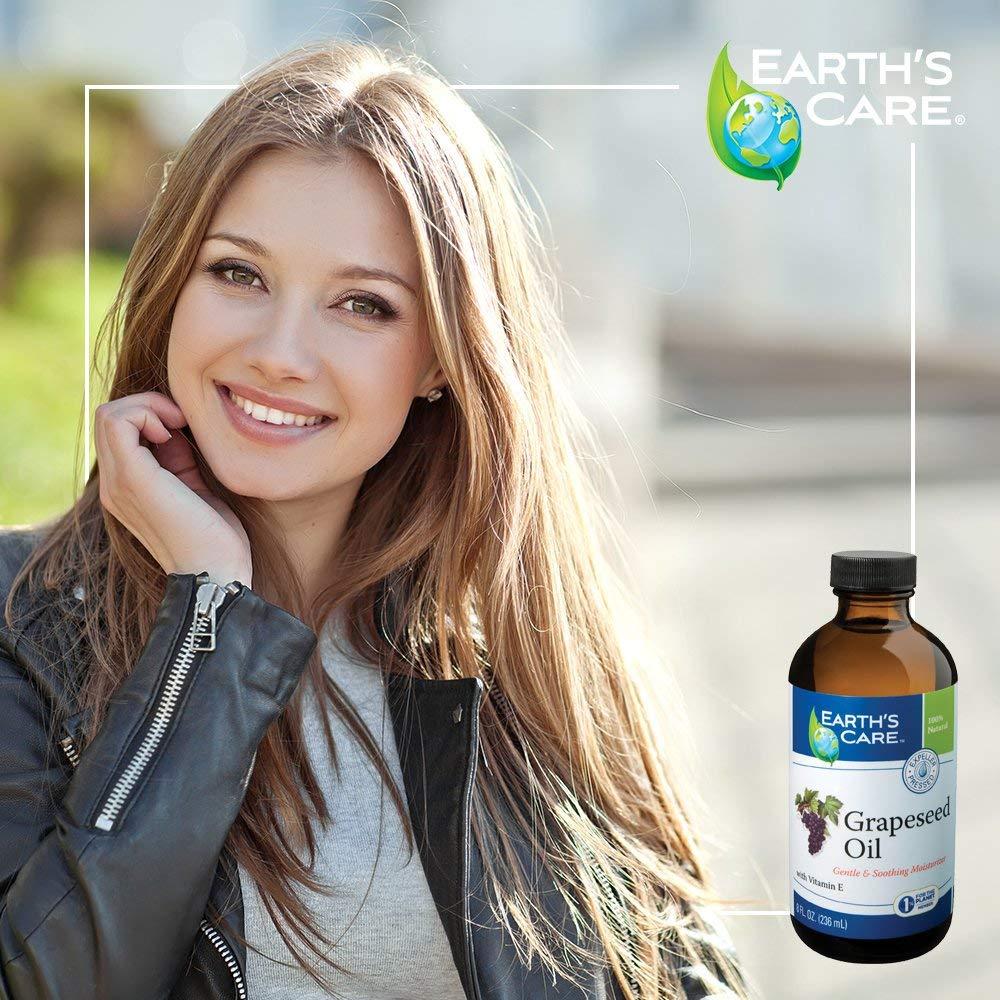Aceite de Semilla de Uva Earth's Care 236 ml Prensado en Frío