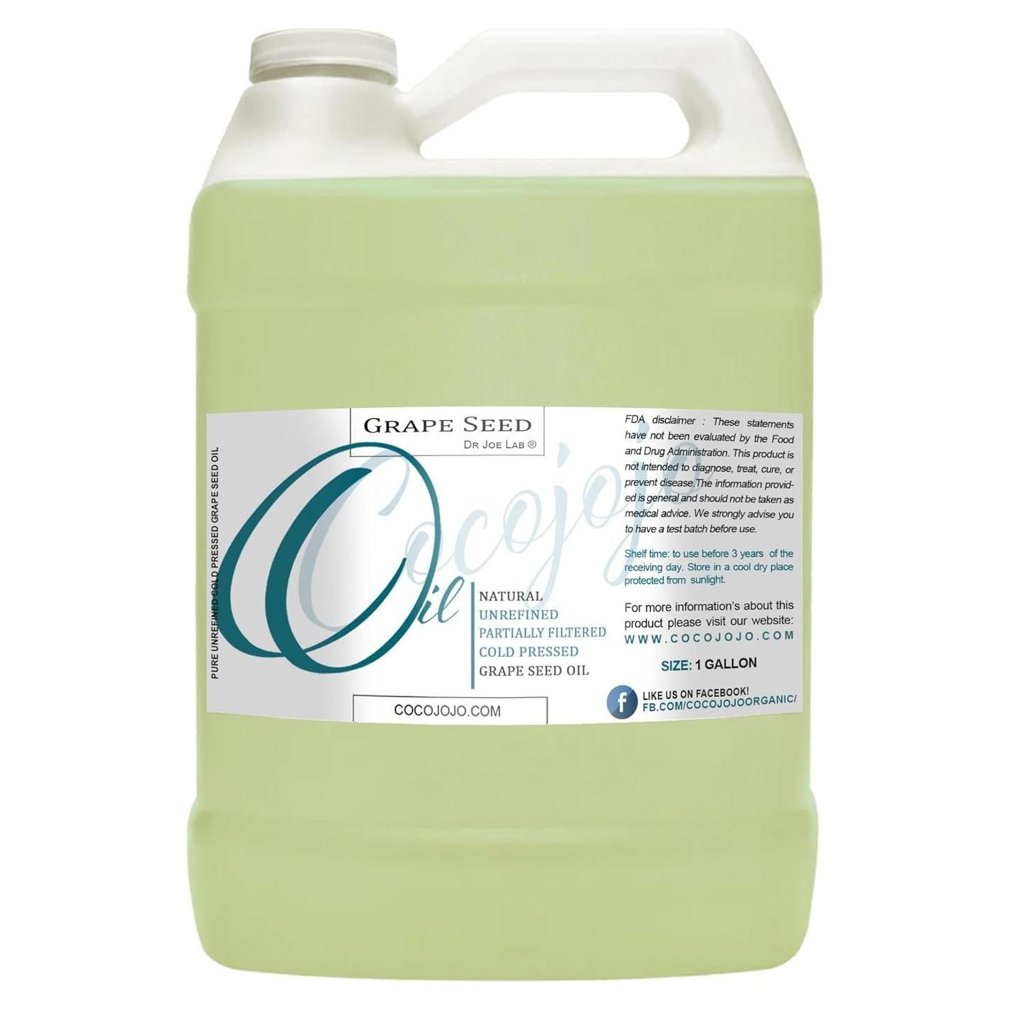 Aceite de Semilla de Uva Dr Joe Lab 3.78 L Puro Prensado en Frío