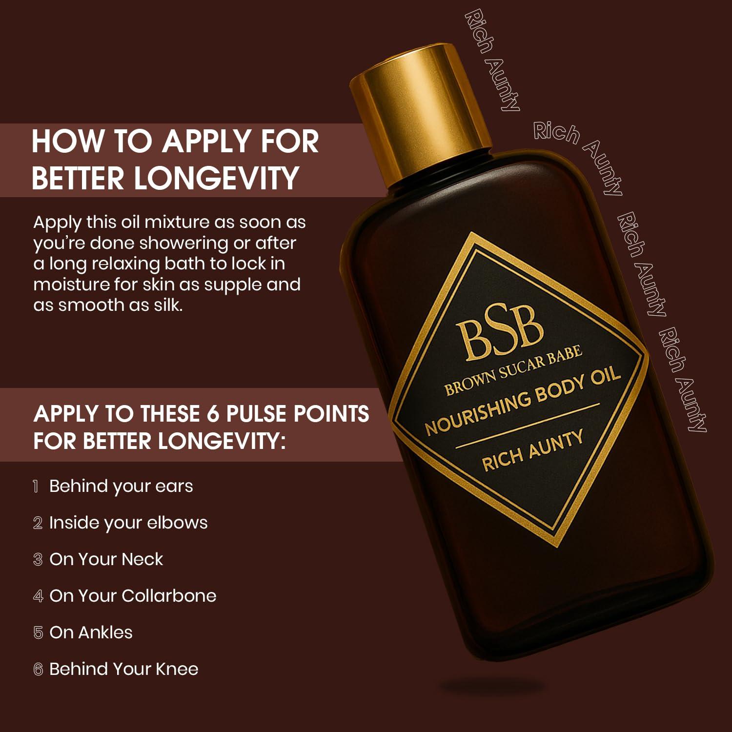 Aceite Corporal Rich Aunty Brown Sugar Babe 181g - Nutritivo