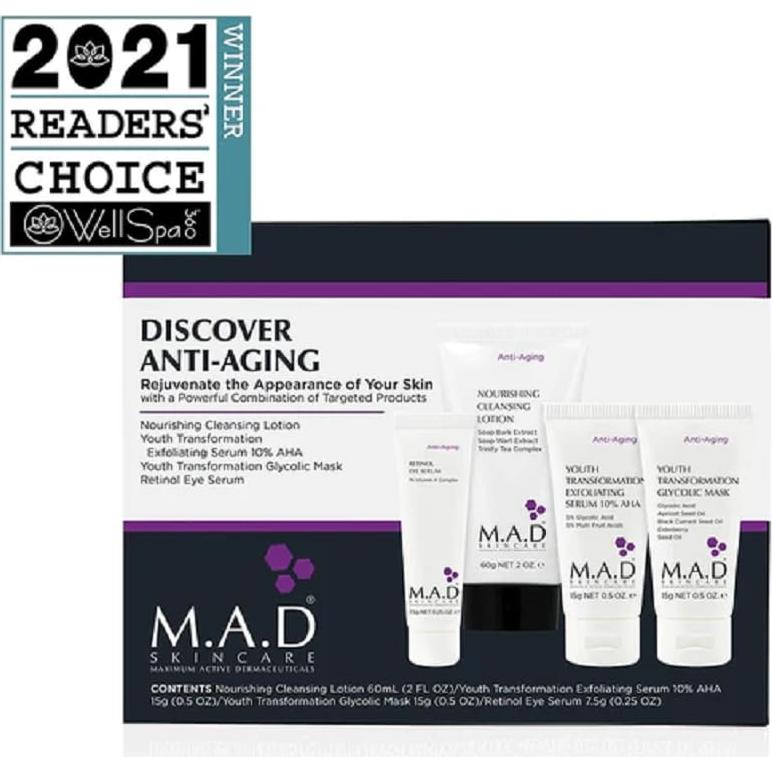 Set de Viaje Anti-Envejecimiento M.A.D Skincare 81.9g