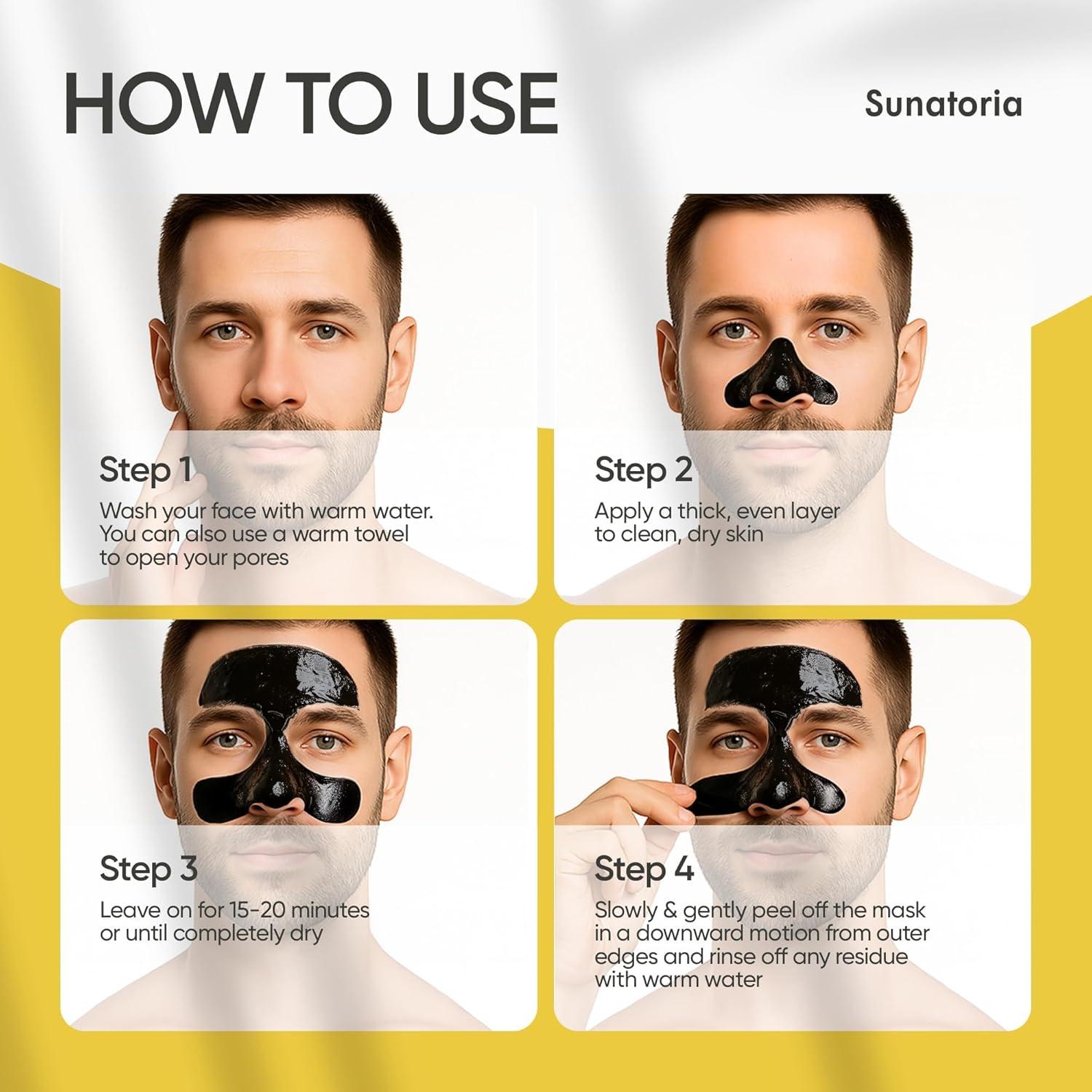 Mascarilla Facial Peel-Off SUNATORIA Carbón Activado 90g