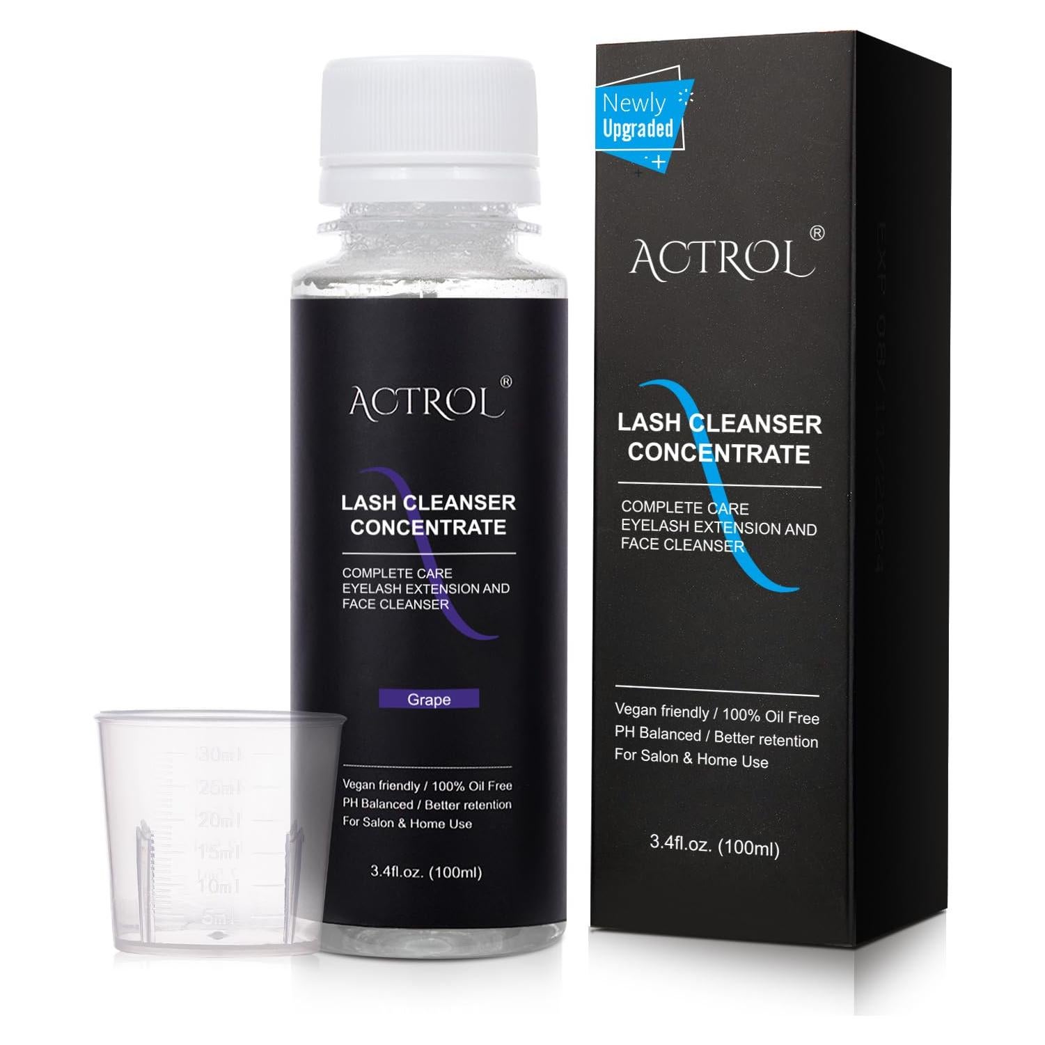 Concentrado Limpiador de Pestañas 100ml ACTROL Uva - Champú Espumoso