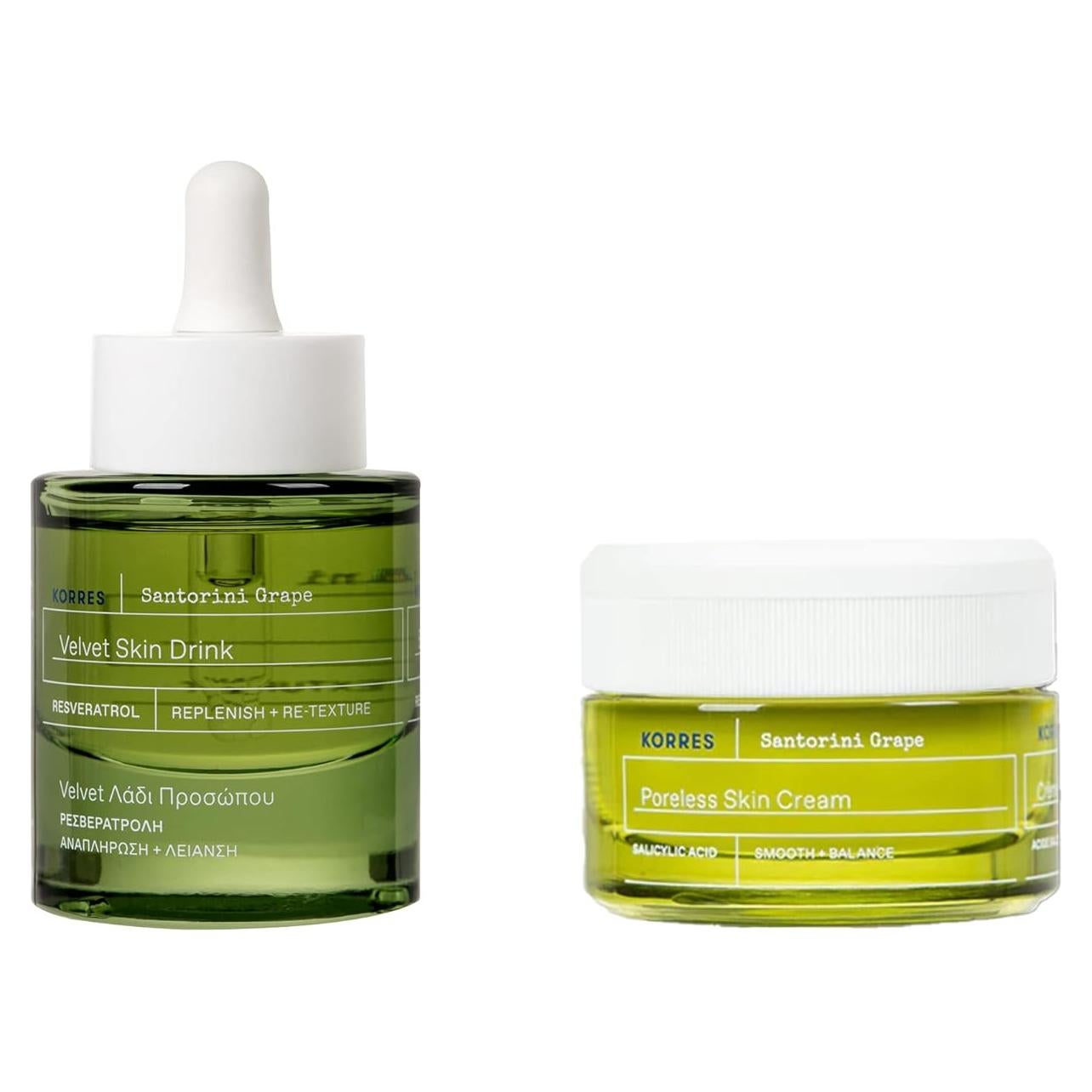 Set KORRES Crema y Bebida Hidratante Piel Terciopelo