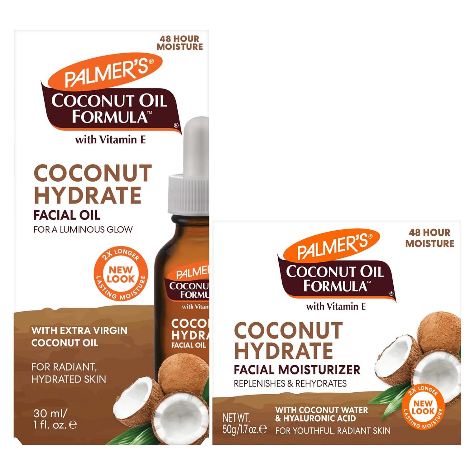 Set Hidratante Facial Palmer's Aceite de Coco 29.57ml y 50.72ml