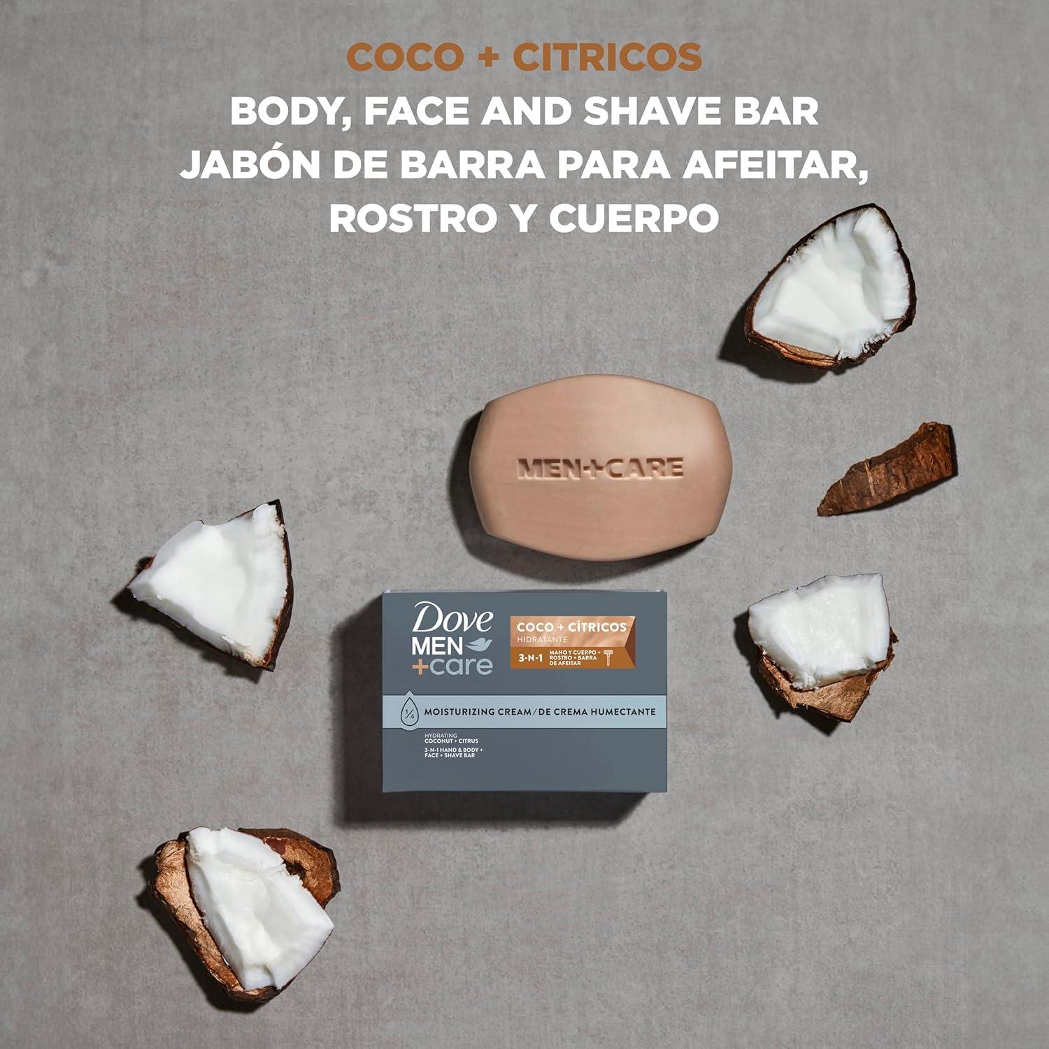 Barra Hidratante Dove Men+Care Coco y Cítricos 106 g