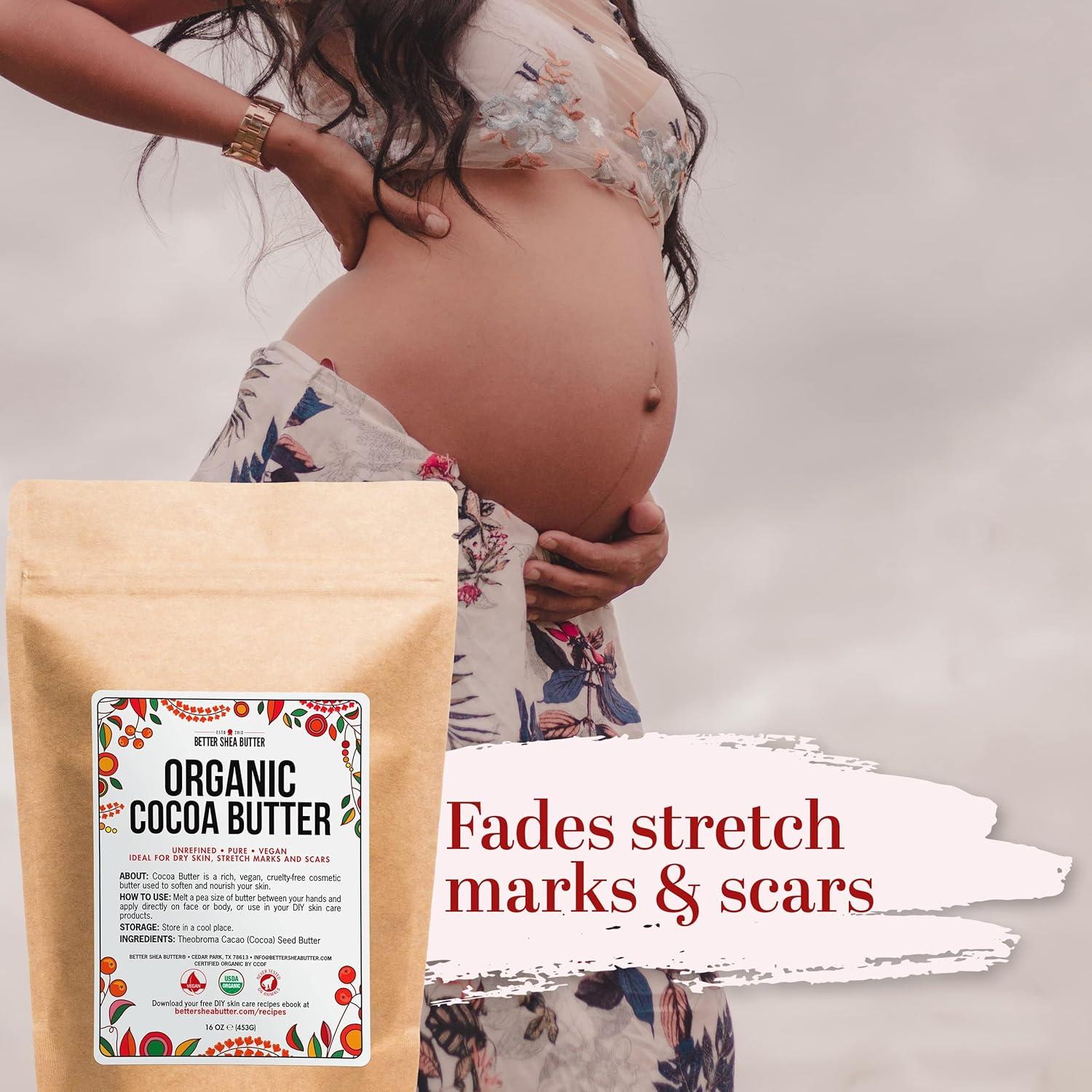 Manteca de Cacao Orgánica Cruda 227g - Grado Alimenticio USDA