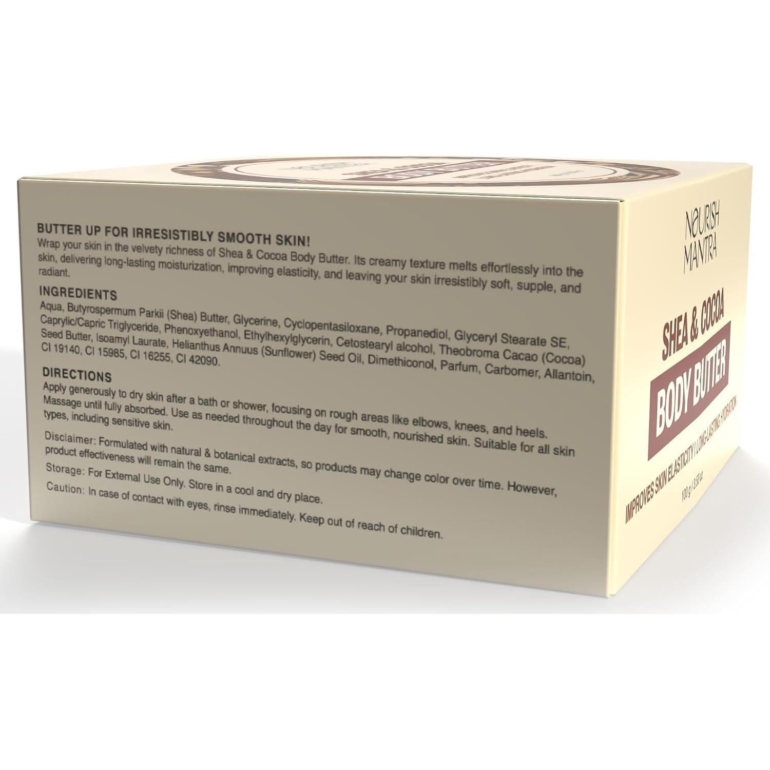 Manteca Corporal Hidratante Nandini 100g - Shea y Cocoa