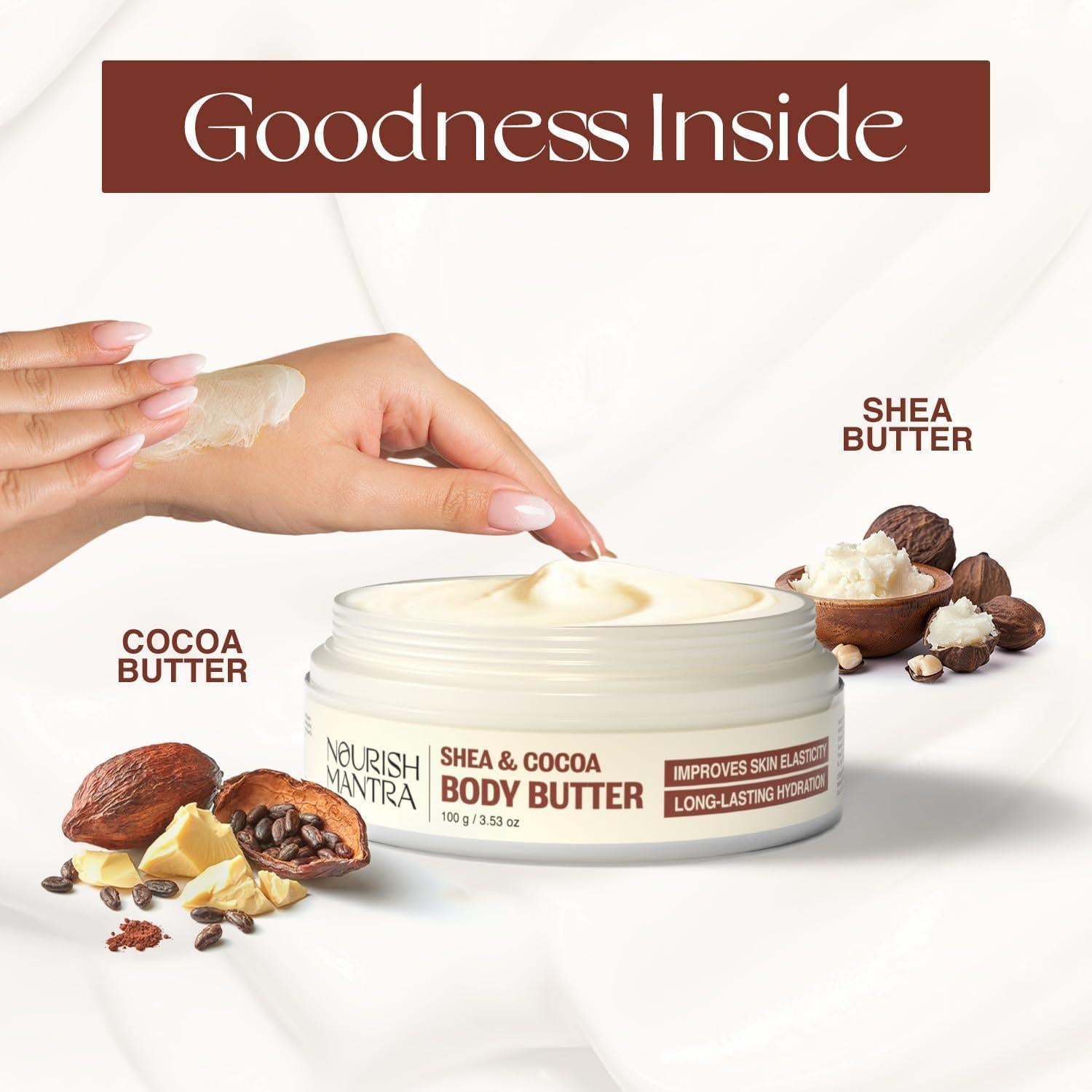 Manteca Corporal Hidratante Nandini 100g - Shea y Cocoa