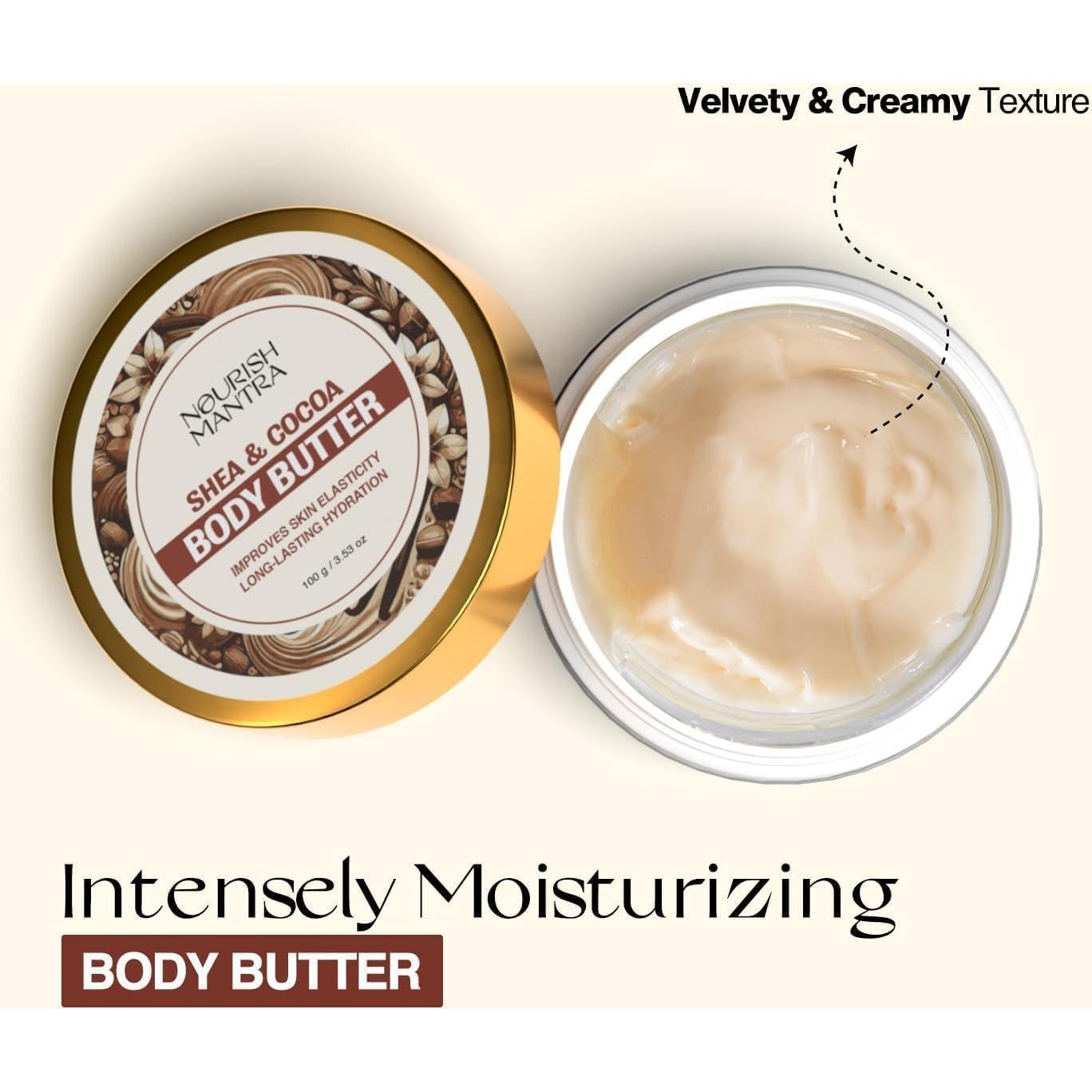 Manteca Corporal Hidratante Nandini 100g - Shea y Cocoa