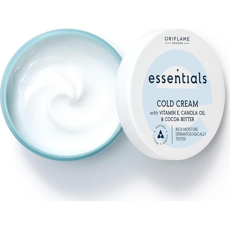 Crema Fría Hidratante Esencial Glow 75g - Vitamina E, Canola, Cacao