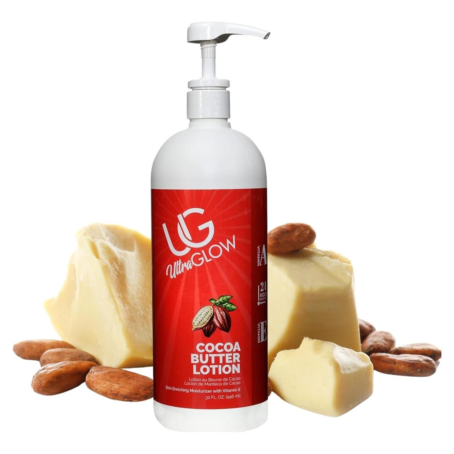 Loción Hidratante UltraGlow Manteca de Cacao 907 g - Piel Suave