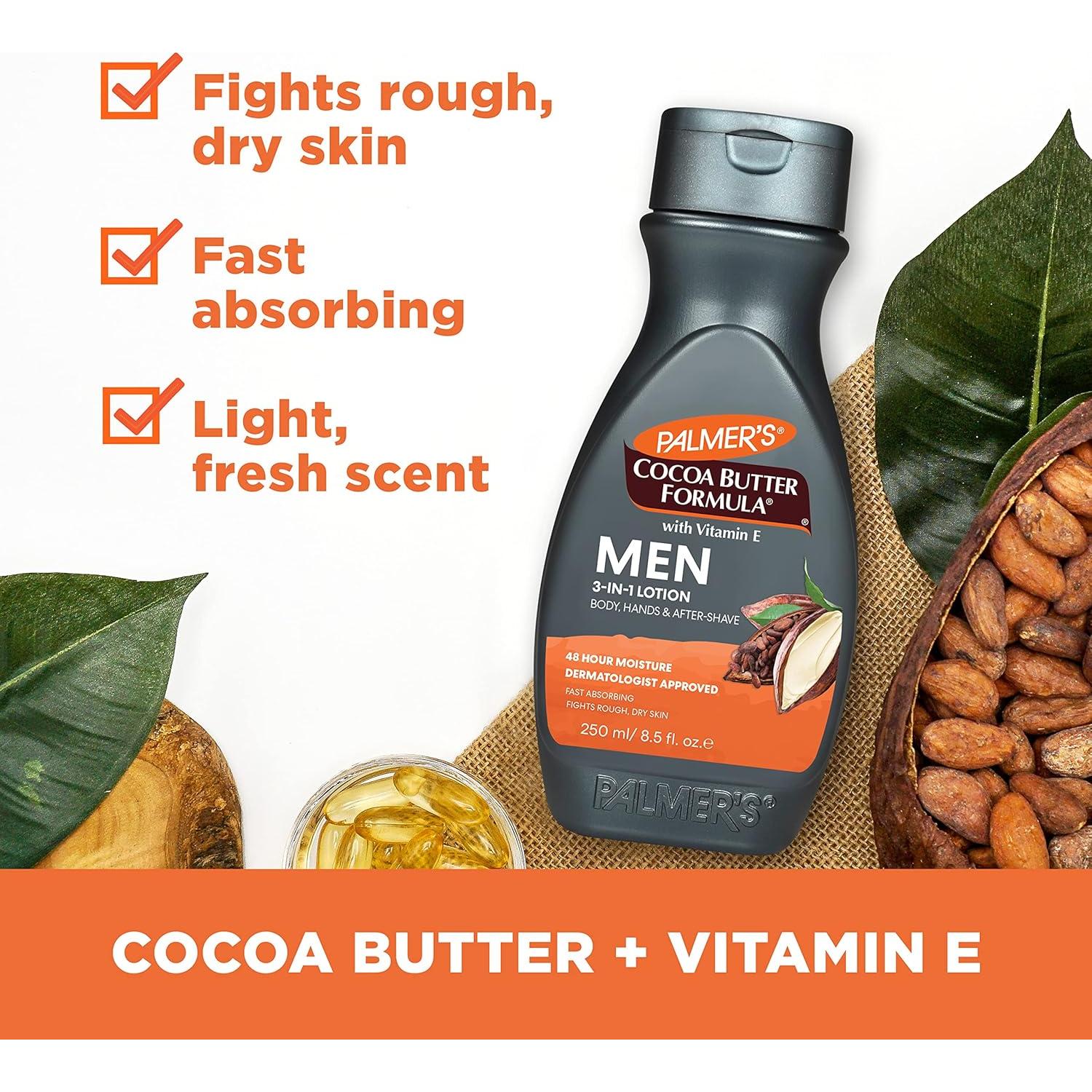 Loción hidratante rápida absorción Palmer's 240 ml para hombres