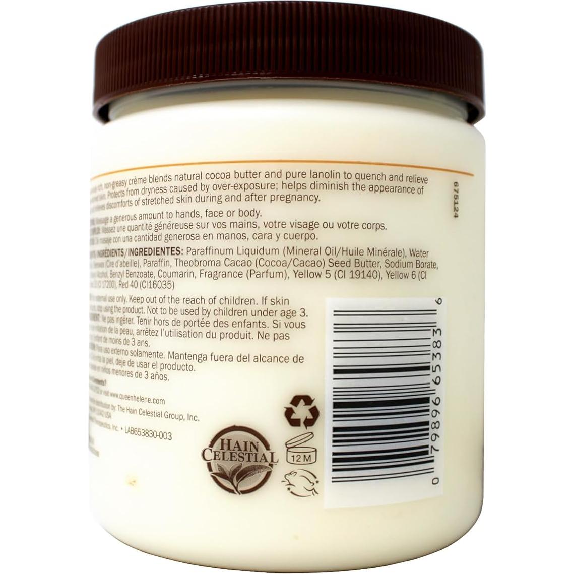 Kit Hidratante Queen Helene: Crema 425 g + Bálsamo Labial 28 g