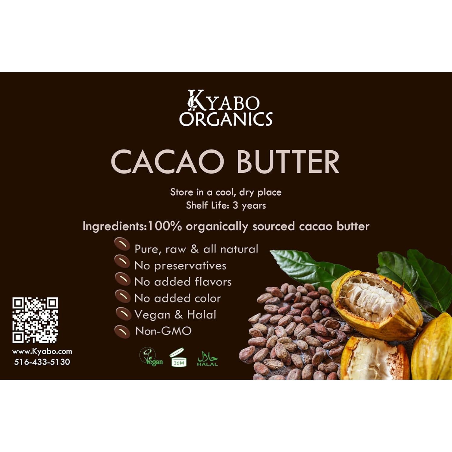 Manteca de Cacao Cruda Kyabo 2.27 kg - 100% Pura y Natural