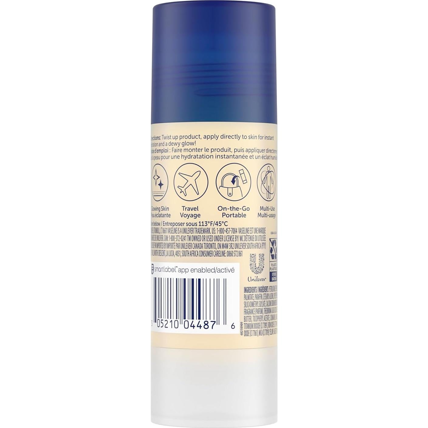 Vaselina Brillo de Cacao Barra Gel 39.4g - Paquete de 6