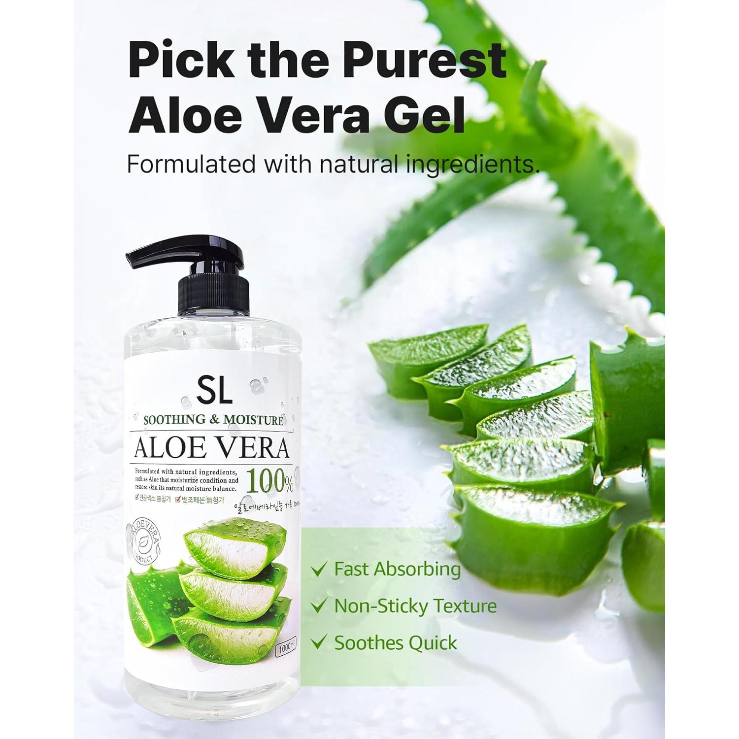 Gel Calmante de Aloe Vera CUTIE MANGO 1000ml Hidratante Diario