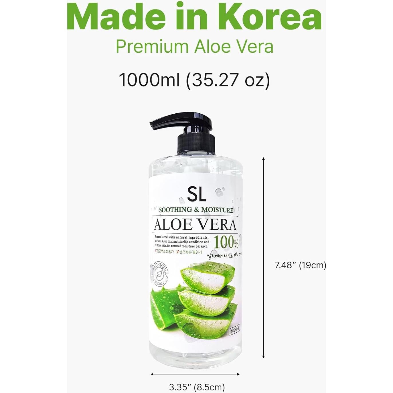 Gel Calmante de Aloe Vera CUTIE MANGO 1000ml Hidratante Diario