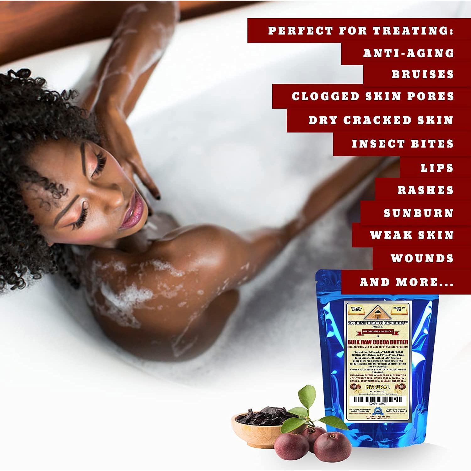 Manteca de Cacao Cruda Orgánica Ancient Health 226.8g