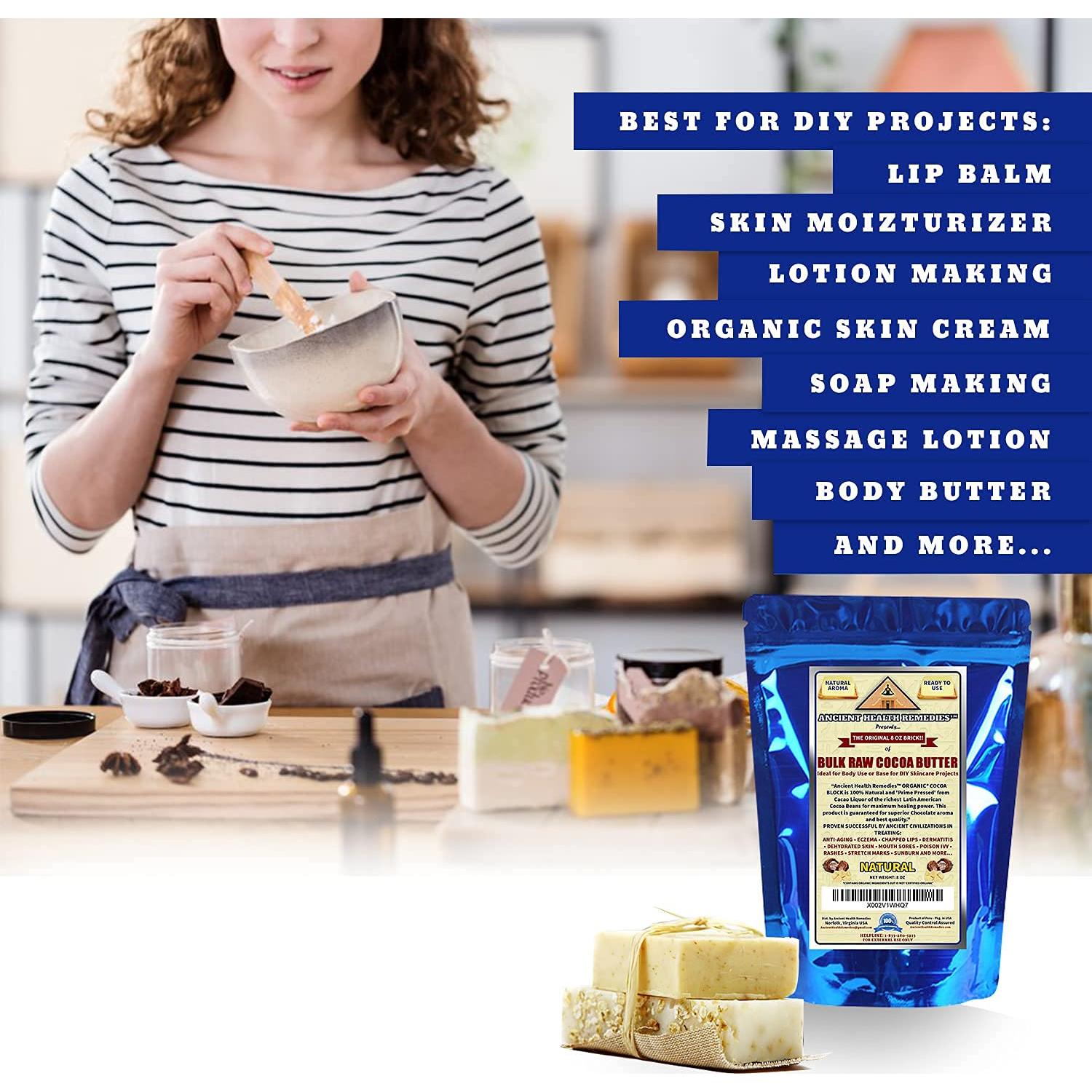 Manteca de Cacao Cruda Orgánica Ancient Health 226.8g