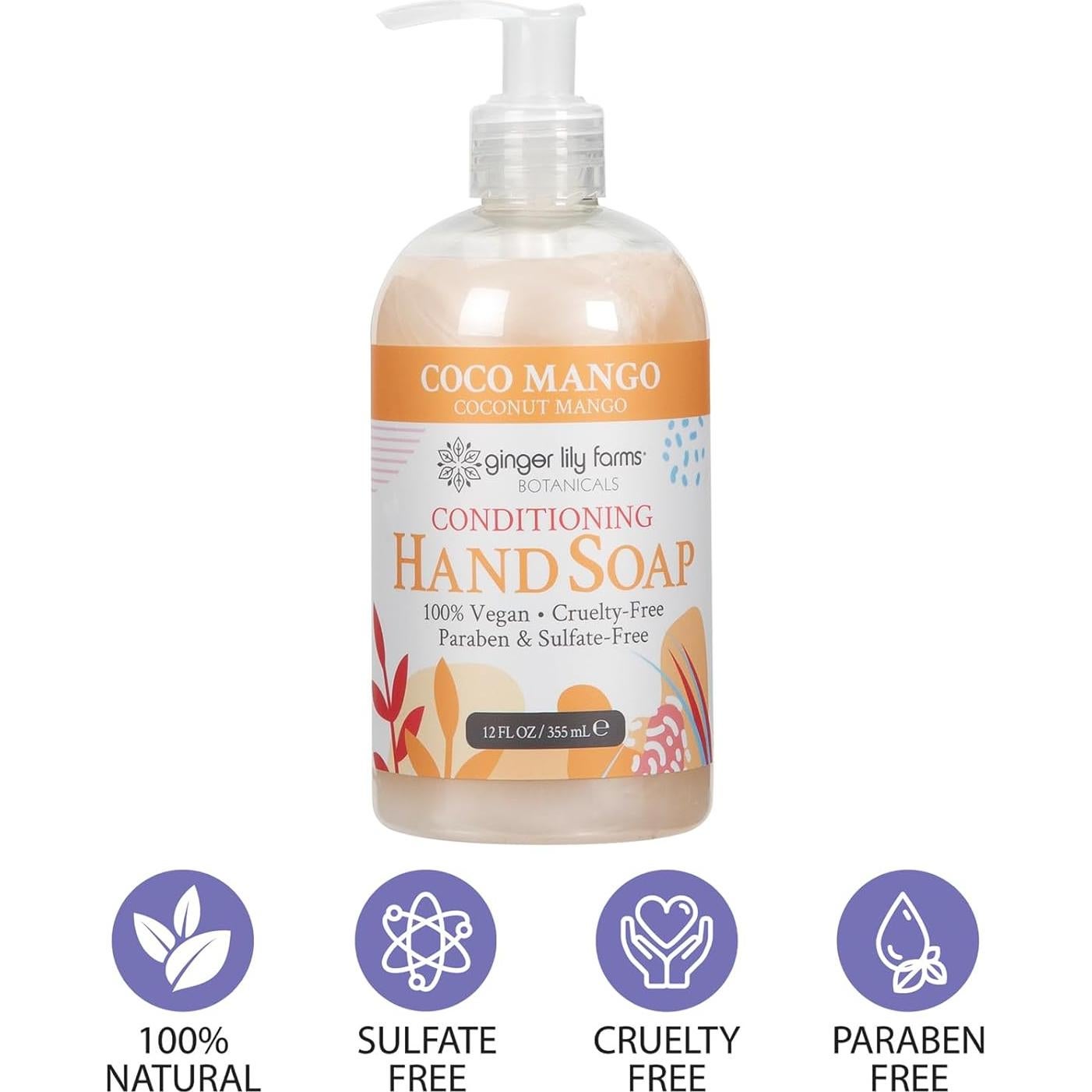 Jabón de Manos Líquido Acondicionador Ginger Lily 354 ml x6