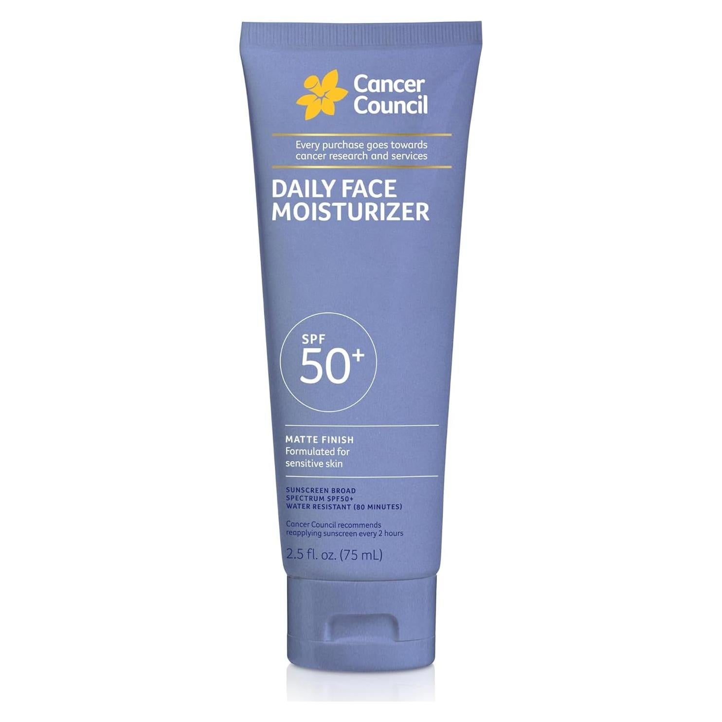 Protector Solar Facial Hidratante SPF50+ Consejo del Cáncer 75ml