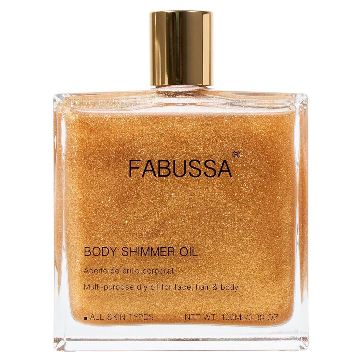 Aceite Brillante Fabussa 100 ml - Iluminador Hidratante Dorado