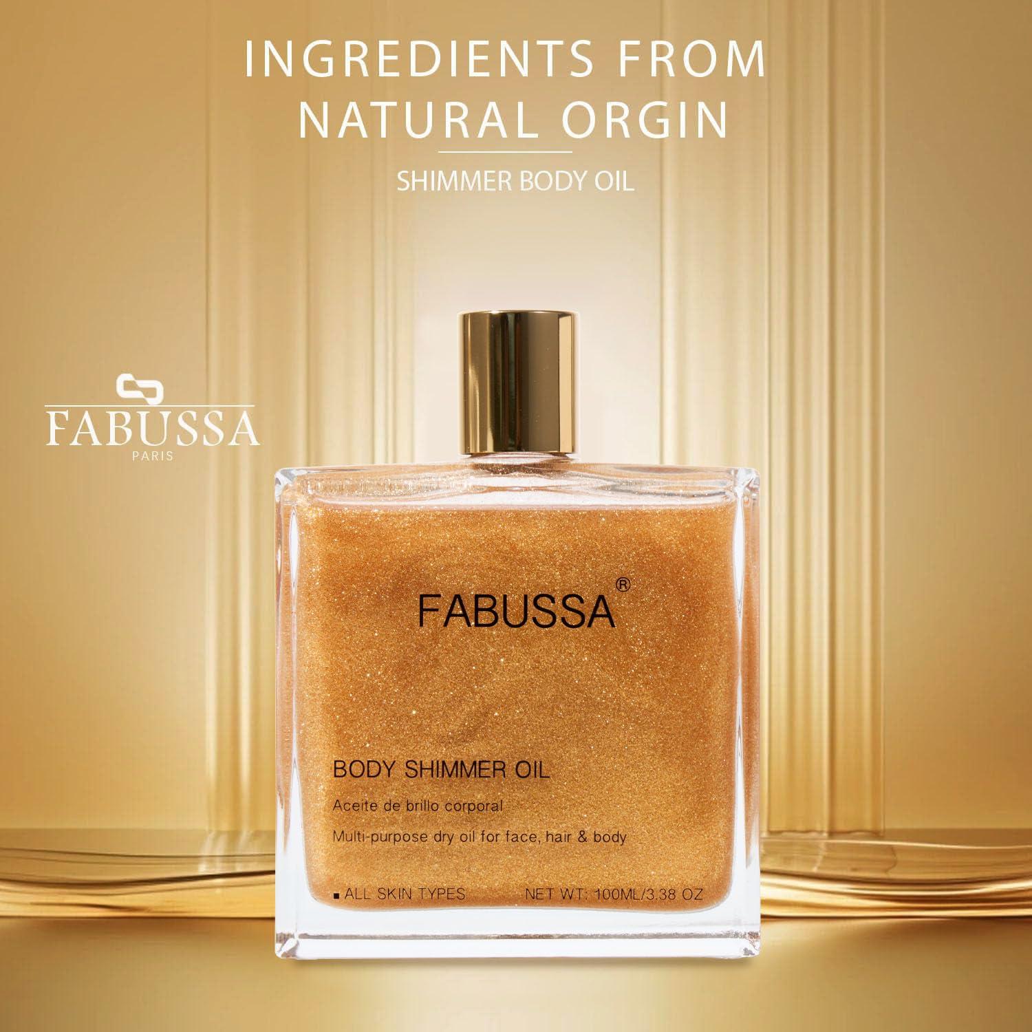 Aceite Brillante Fabussa 100 ml - Iluminador Hidratante Dorado