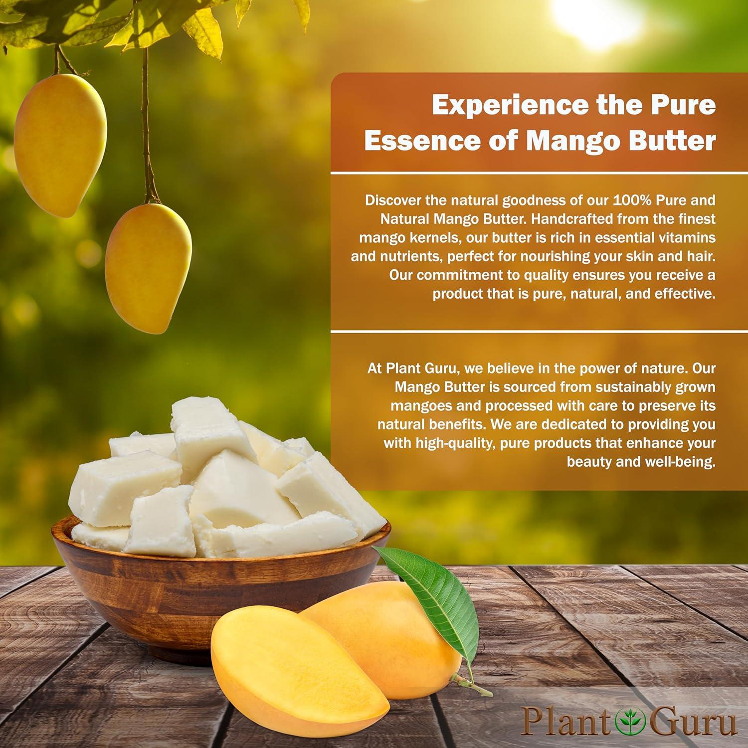 Manteca de Mango Cruda 910g - 100% Pura Natural Sin Refinar