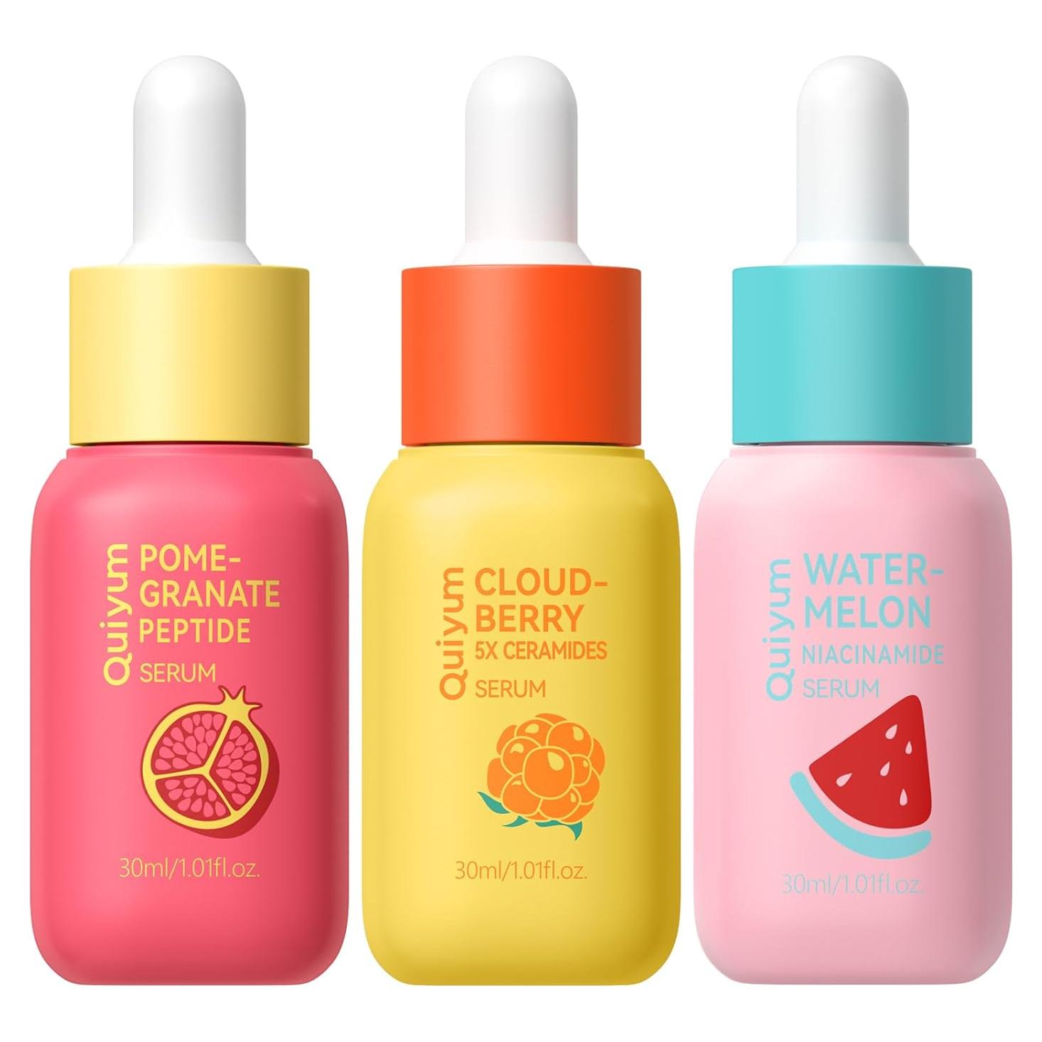 Juego de 3 Serums Faciales BeauBase - Niacinamida, Ceramida, Péptidos