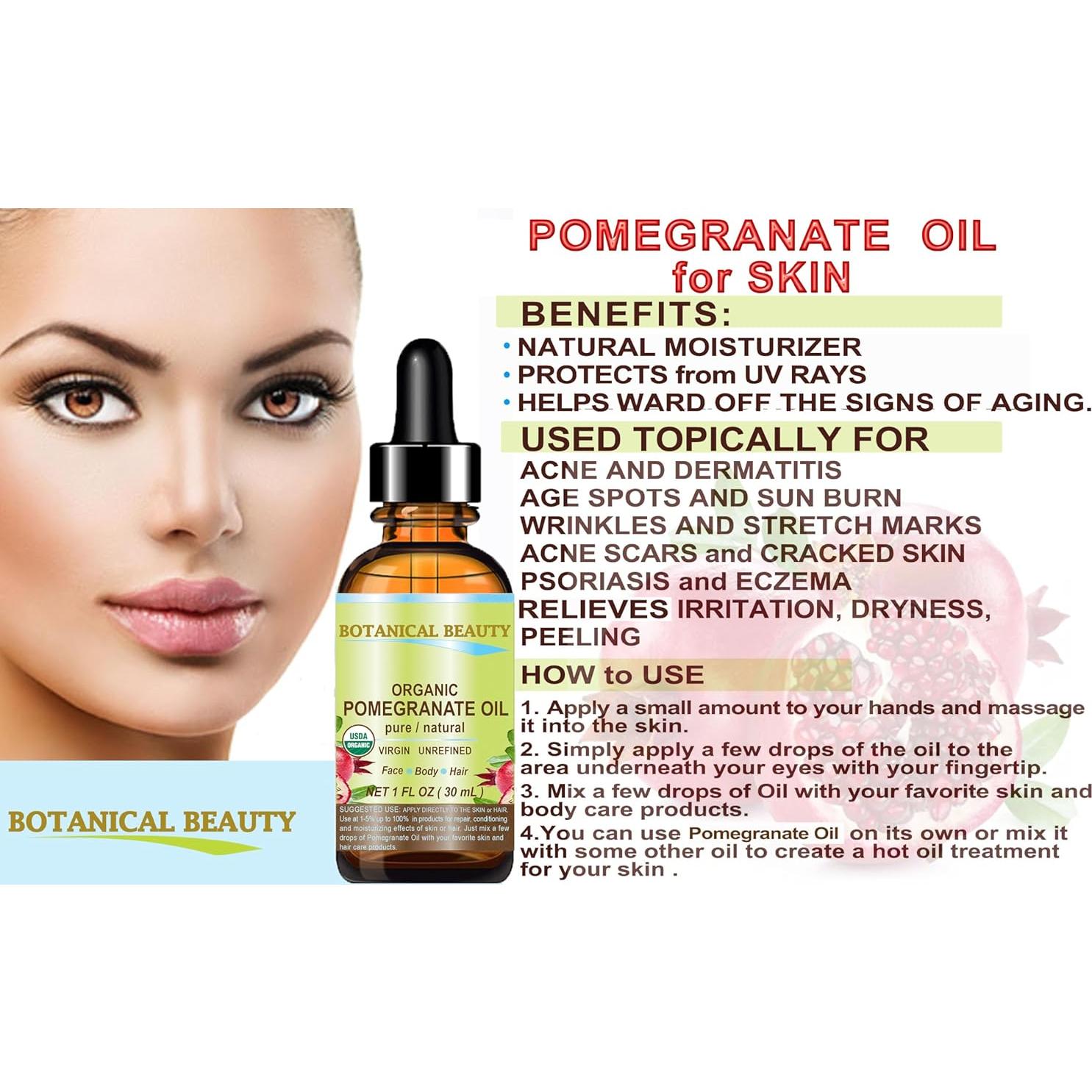 Aceite de Granada Orgánico Botanical Beauty 15 ml Puro Virgen