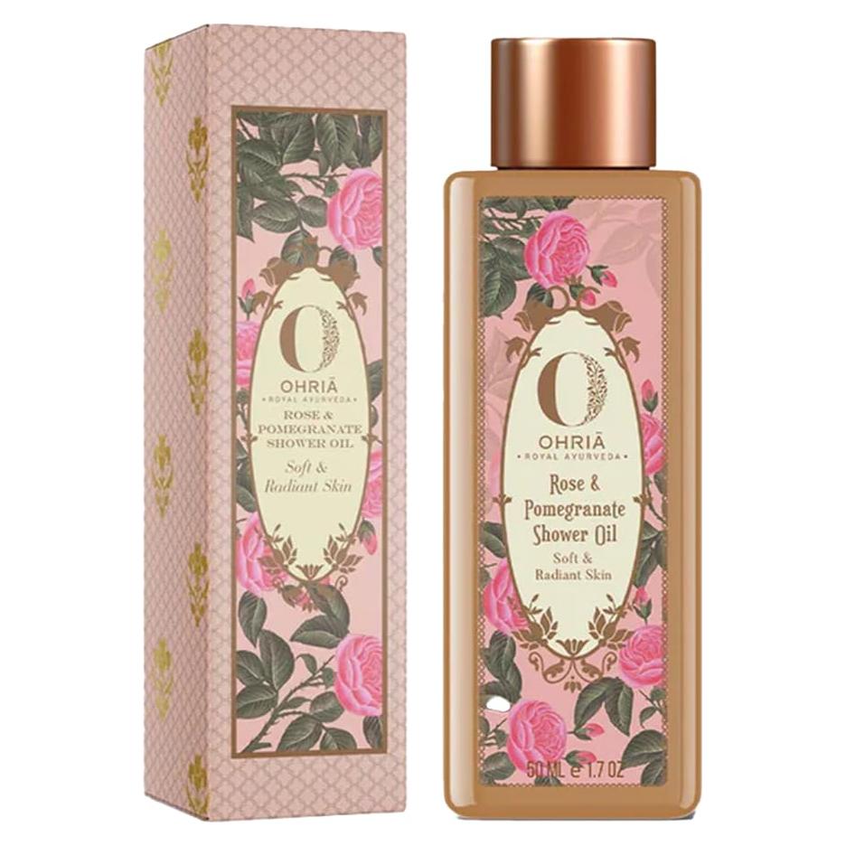 Aceite de Ducha Ayurveda OHRIA Rosa y Granada 50ml