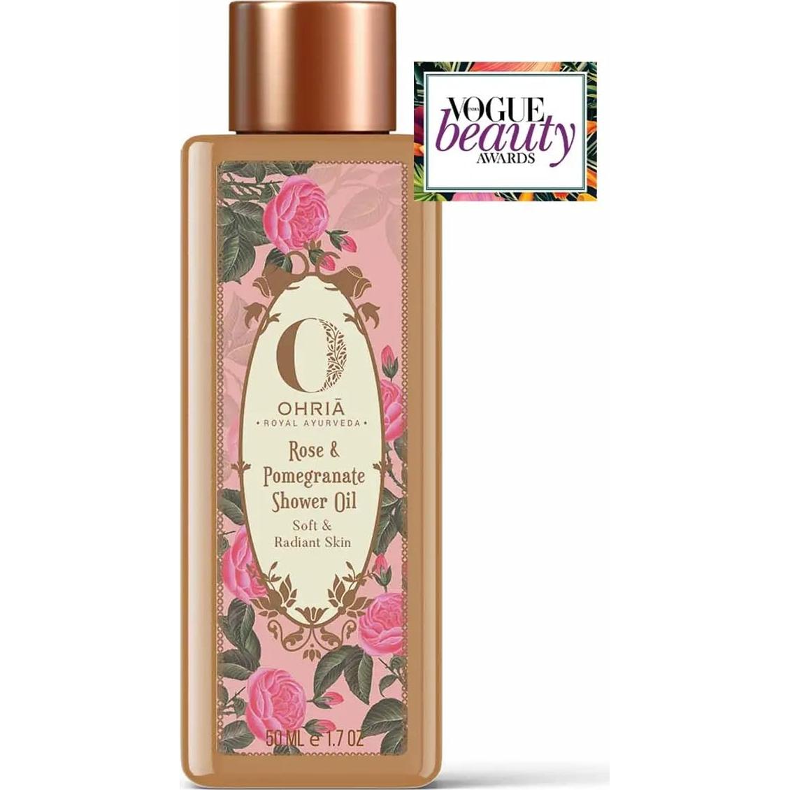 Aceite de Ducha Ayurveda OHRIA Rosa y Granada 50ml