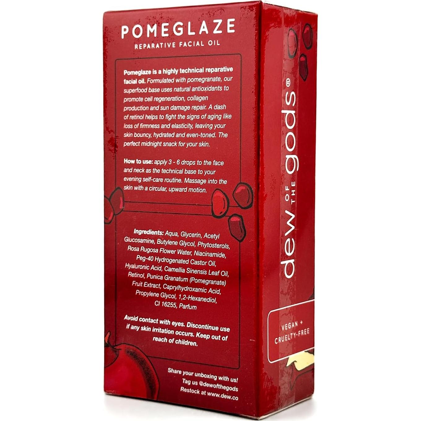 Aceite Facial Pomeglaze Dew Of The Gods con Retinol 30ml