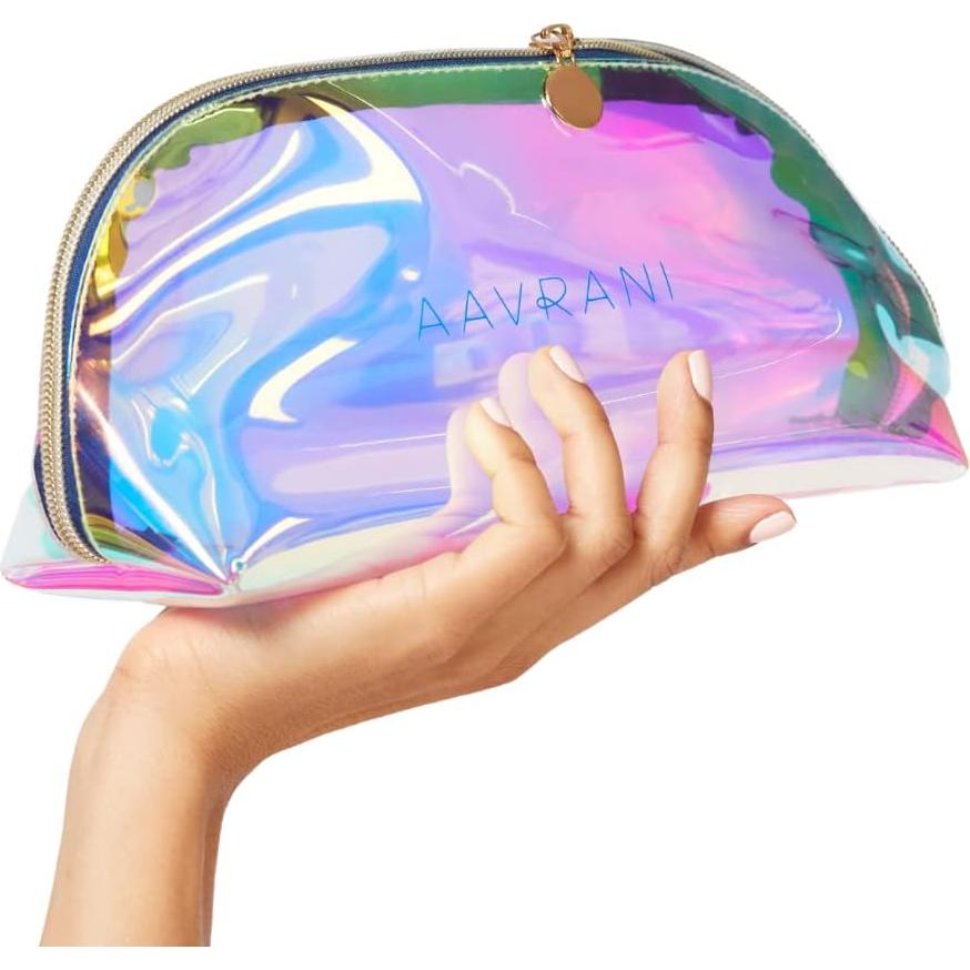 Bolsa Holográfica AAVRANI para Cosméticos - Resistente al Agua
