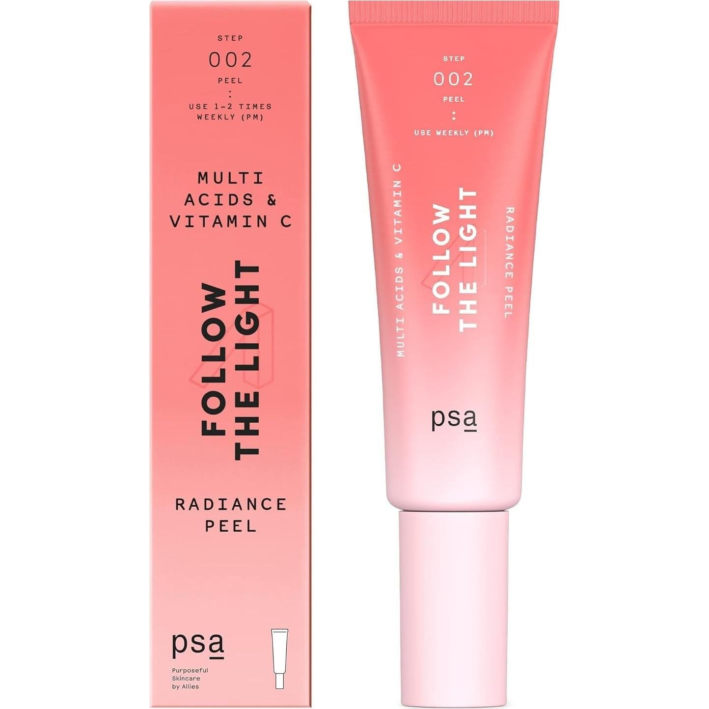 Peeling Facial PSA Sigue la Luz 50 mL - Ácido Glicólico y Láctico