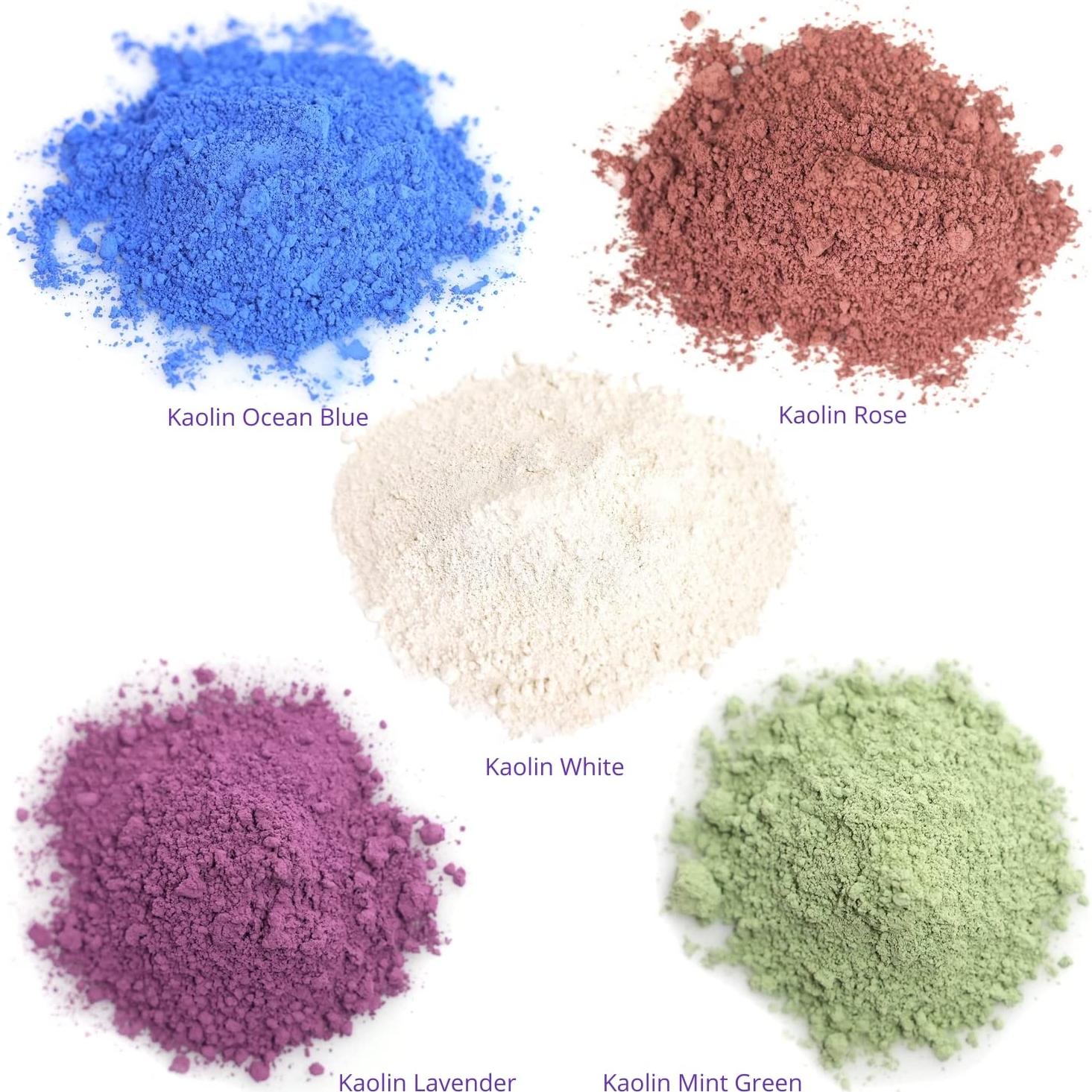 Arcilla Kaolin Cosmética ClearLee 5 Colores 100% Natural 28g