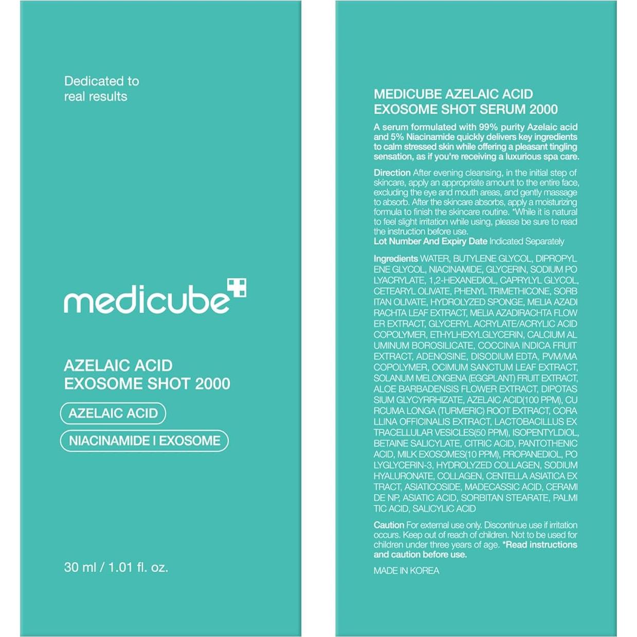 Suero Calmante Medicube Ácido Azelaico 2000 - 30ml