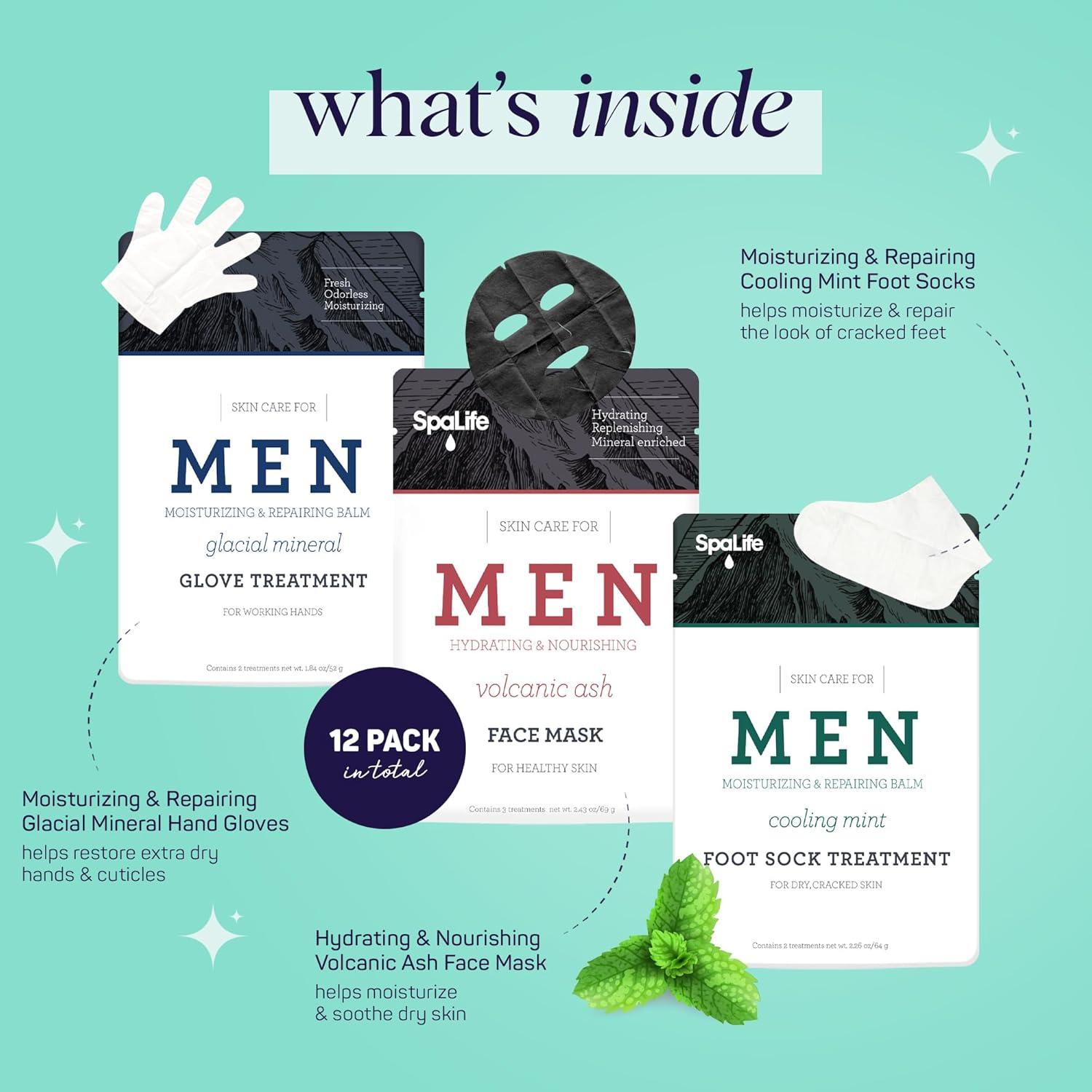 Set de Spa para Hombres SpaLife 12 Piezas Hidratantes