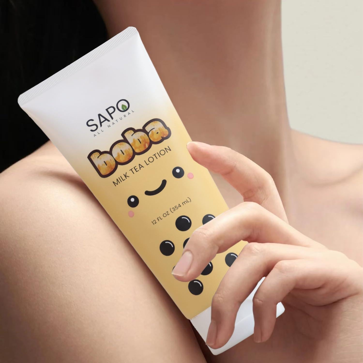 Loción Corporal Hidratante Sapo Boba 340g - Té de Leche Caramelo