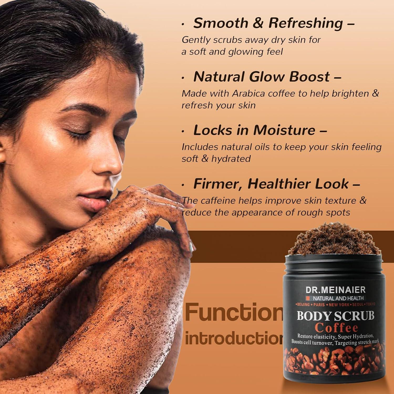 Exfoliante Corporal Natural Dr. Meinaier - Café y Sal del Mar Muerto