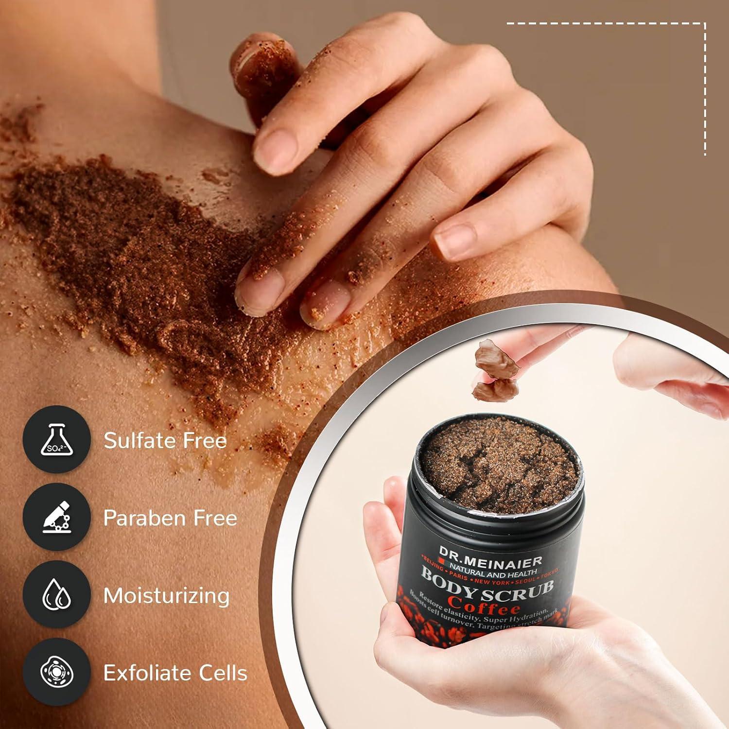 Exfoliante Corporal Natural Dr. Meinaier - Café y Sal del Mar Muerto