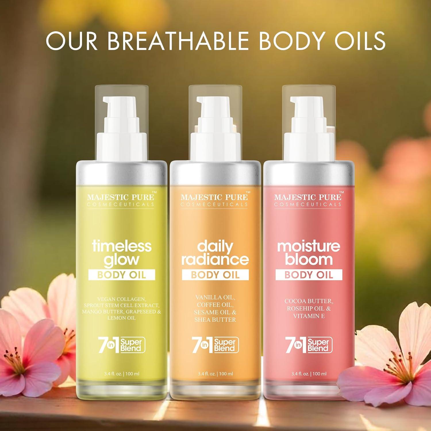 Aceite Corporal Majestic Pure Vainilla 100 ml - Hidratante y Reafirmante