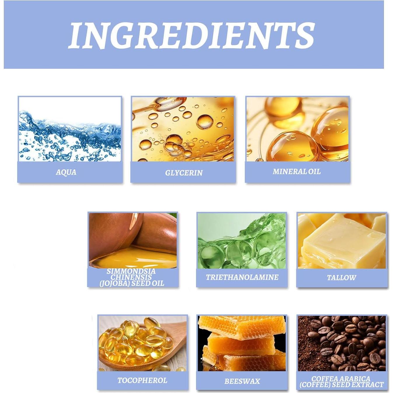 Crema para Ojos MeiPlumLai con Manteca y Cafeína 59g